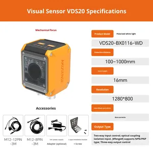 Akusense VDS20-BX0108-RP AI Thông Minh Đơn Sắc Hình Ảnh Nhận Dạng Cảm Biến 2.3MP Trục Kép 5V 230Mm Phát Hiện Đếm Chế Độ Ngành Công Nghiệp - Product Image 6