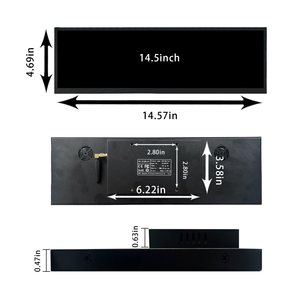 <strong>Lcd</strong> Srcreen Autoplay Autoloop Usb <strong>Monitor</strong> Portable Stretched Bar <strong>Monitor</strong> 14.5Inch 2560X720 Android Touch Screen <strong>Monitor</strong> - Product Image 4