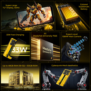 Sản Phẩm Mới Ra mắt 7.2 Inch 5G Gồ Ghề Điện Thoại 48(16 + 32)GB + 512GB 108MP Máy Ảnh <span class=keywords><strong>Android</strong></span> 15 NFC Rugged Điện Thoại Di Động Oukitel Wp60 - Product Image 2