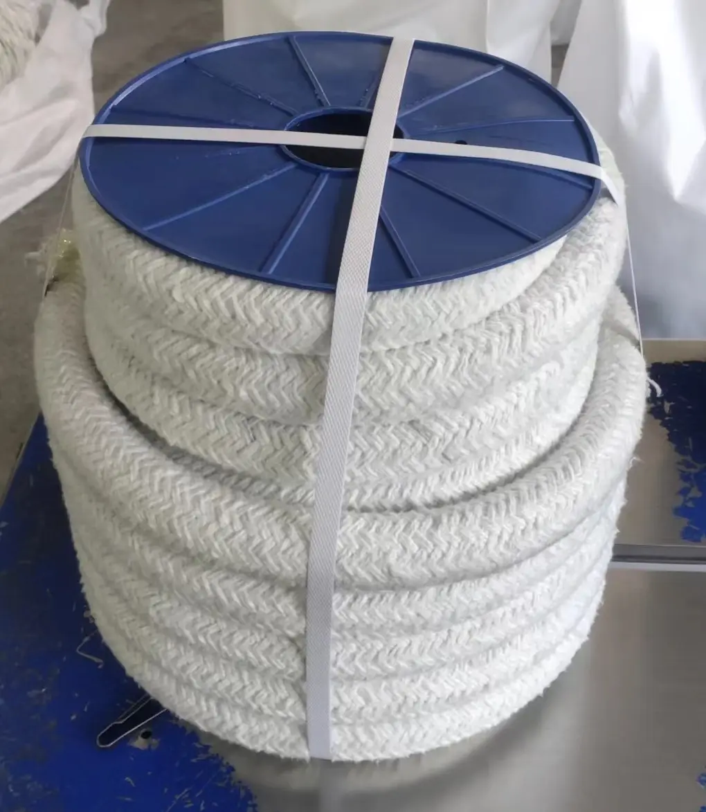 Cuerda de fibra cerámica bio soluble de aislamiento térmico de sellado refractario de 6-100MM