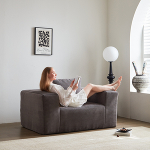 Phòng khách đơn Sofa với vải nén CuộN thanh lịch Ghế sofa đơn - Product Image 4