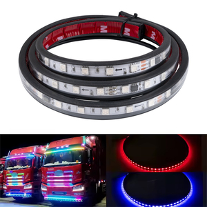 LED 24V ไฟวิ่งกลางวันสําหรับรถบรรทุก 1/1.2/1.5/1.8/2/2.4M สีสัน LED Light Strip สําหรับรถบัสบรรยากาศ Light - Product Image 3