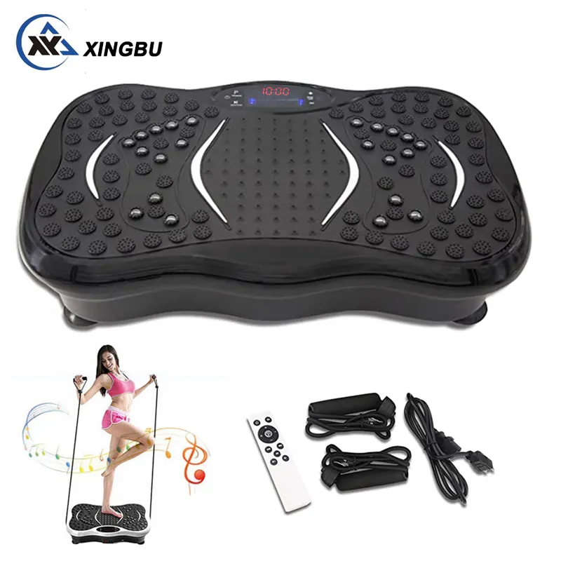 Máquina de placa de vibração com corda, plataforma de massagem e vibração de corpo inteiro, máquina de exercício, fábrica, oem, venda imperdível