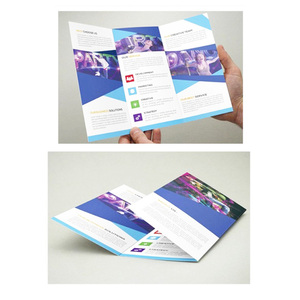 Factory Custom <strong>Shaped</strong> 3 4 Folding Catalog Printing Flyer Business Leaflet Menu <strong>Booklets</strong> Product Advertising Fold Brochure - Product Image 4