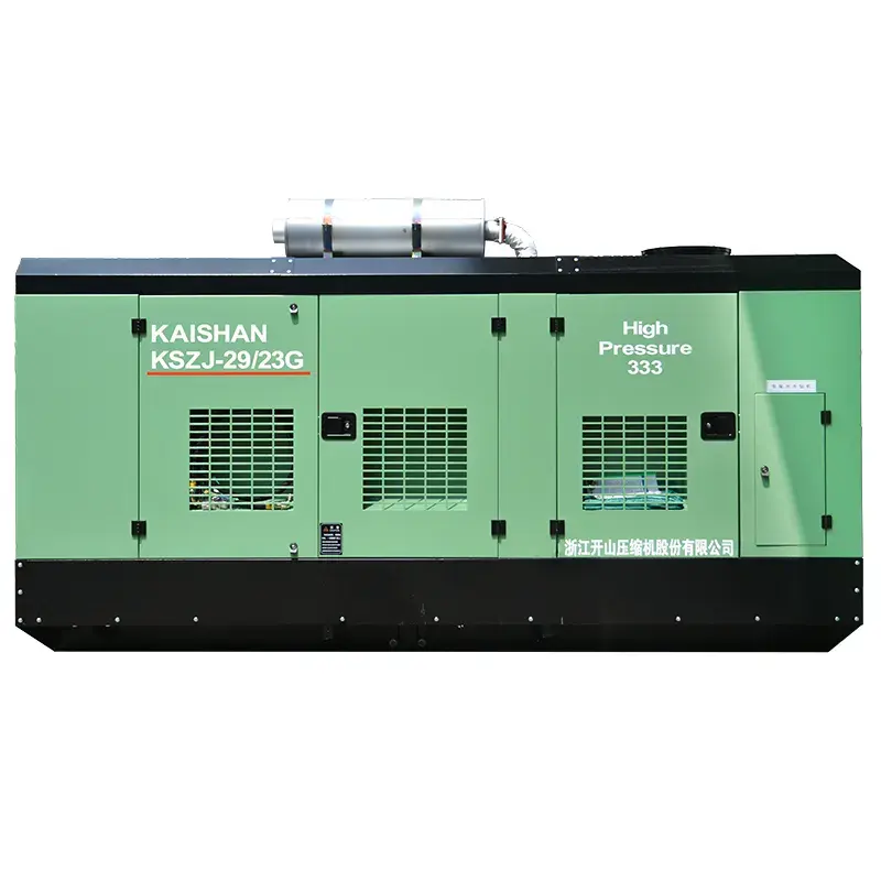 Kaishan Indústria Diesel Engine Screw Air Compressor KSZJ Série Usado Para Água Bem Equipamento De Perfuração