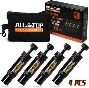 วาล์วปล่อยลมยางอัตโนมัติ10-30 PSI 4ชิ้นวาล์วหยุดอัตโนมัติแบบปรับได้อย่างรวดเร็ว - Product Image 5