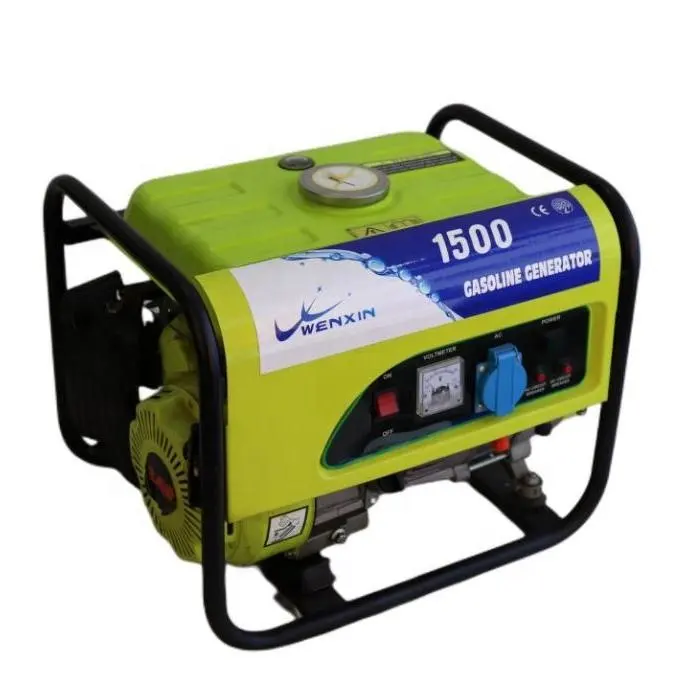 Wenxin Portable Small Quiet 220V/230V DC Gas 1500w 2.4hp Power Station Generator