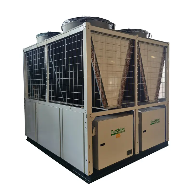 Enfriador de leche lechera de alta eficiencia, sistema de refrigeración por agua de 50 toneladas, 160KW, 50HP, enfriador refrigerado por aire
