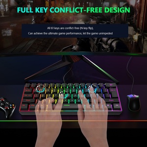 Tastiera meccanica Rgb Led retroilluminato Mechinal Hot tastiere da gioco meccaniche intercambiabili per tastiere da gioco per Computer portatili per Pc - Product Image 4