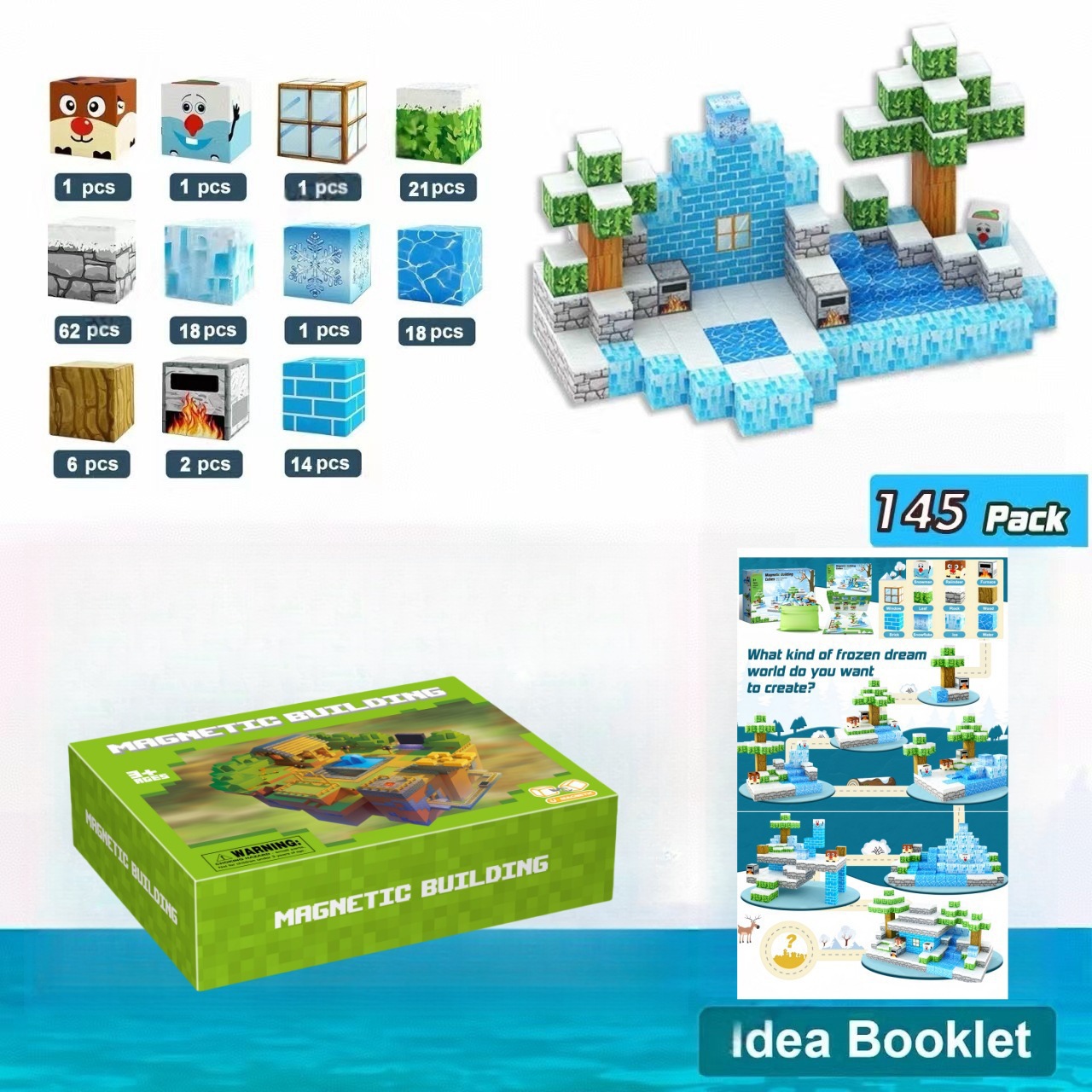 hielo y nieve-145pc+manual