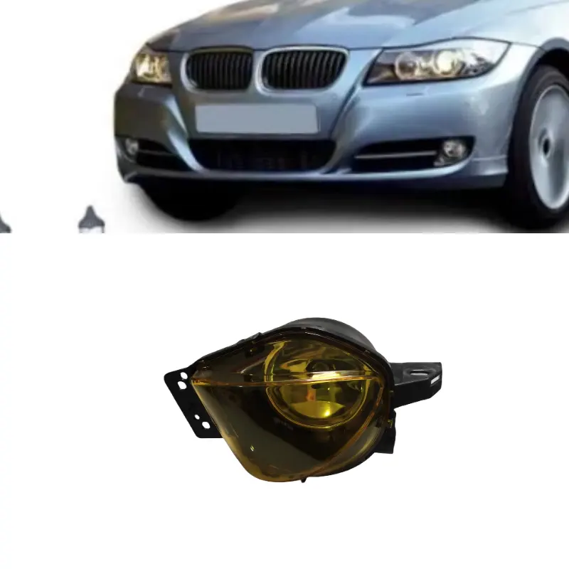 Lampu kabut LED kuning, aksesori mobil lampu kabut berkendara lampu siang hari untuk BMW 3 Series E90
