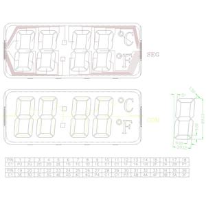Display LCD trasparente da 0.3mm di spessore o PET flessibile a 7 cifre di segmento - Product Image 5