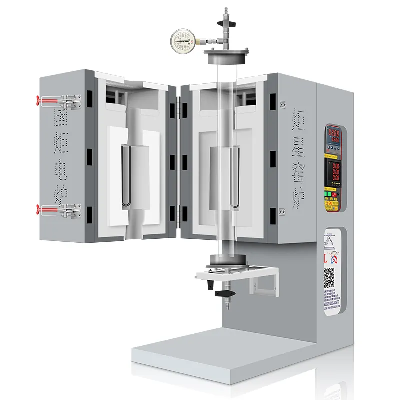 1200 градусов электрическая лабораторная вакуумная отжиговая Вертикальная Трубчатая Печь