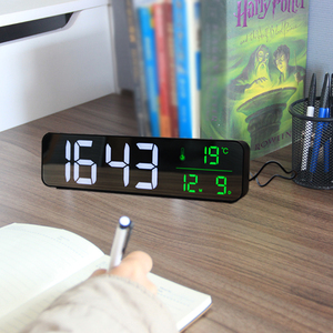 CHEETIE CP100 Analógico Mesa Elétrica Portátil Música LED Despertador Espelho Para Crianças com Alarme