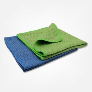 Mikrofiber polyester 450GSM mikrofiber Waffle örgü havlu Golf plaj mutfak havlusu
