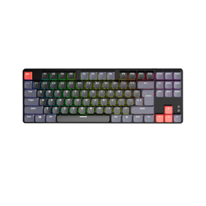 Teclado mecánico flotante TKL de 87 teclas, Teclado mecánico con cable brillante de colores mezclados - Product Image 1