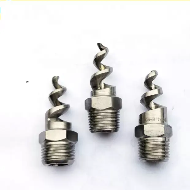 Vòi phun, thép không gỉ 316ss đầy đủ hình nón xoắn ốc vòi phun, Helix phun Pigtail vòi phun