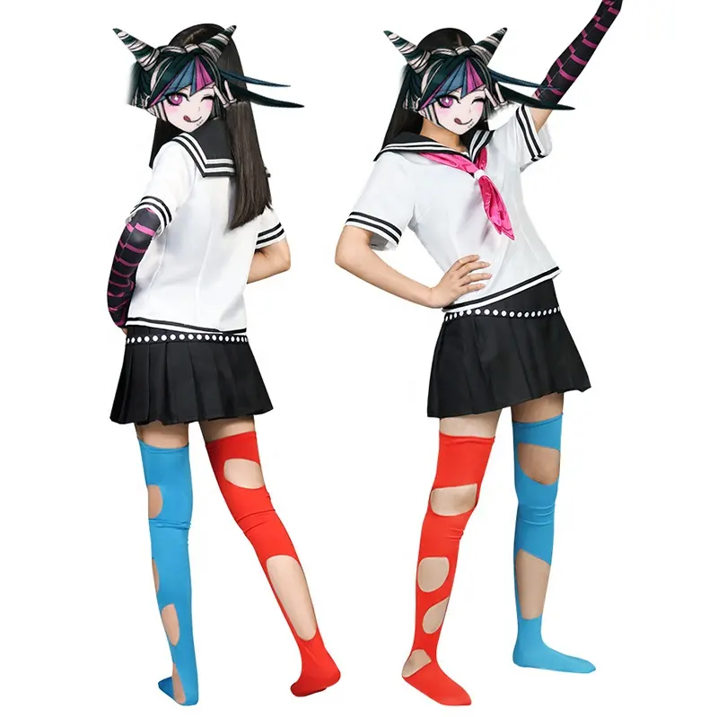 Wholesale Danganronpa Anime Costume Mioda Ibuki High School Uniform Outfit Costume Cosplay Halloween Party Costume For Girls