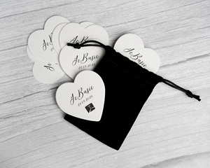 Chất Lượng Cao Giá Tốt Nhất Tùy Chỉnh In Ấn Logo Sang Trọng Trái Tim Đu Nhãn Thẻ May Mặc Giấy Treo Thẻ Với Chuỗi Sợi Dây Thừng Cho Quần Áo - Product Image 6