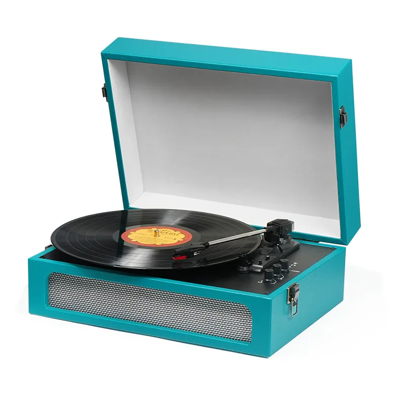 High Quality Turntable Player Portable Record Cassette CD Player Vinyl Record Player