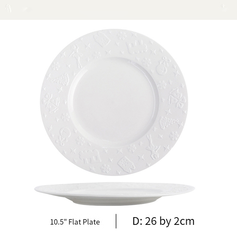White-10.5 inch Plate