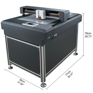 Çok fonksiyonlu öpücük kesme Flatbed kesici Plotter çift bıçak düz yatak kesici yüksek hızlı Flatbed etiket Die kesici - Product Image 1