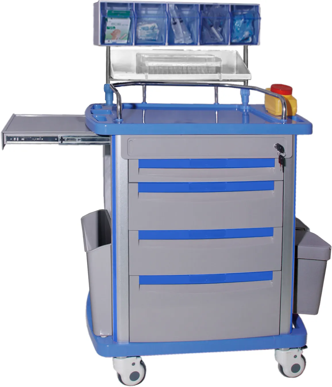 EU-TR519 Hospital ABS Medical Anesthesia Trolley Anesthesia Cart Medical Crash Cart for sales