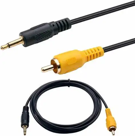 3 RCA video cable Male to male AV audio cable and 4-pole stereo audio RCA cable for video smart TV box