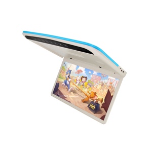 15.6 Inch Large Roof Mounted <strong>Monitor</strong> MP5 Manual Flip Car Ceiling <strong>Monitor</strong> Bus Flip Down <strong>Monitor</strong> With Color Lights