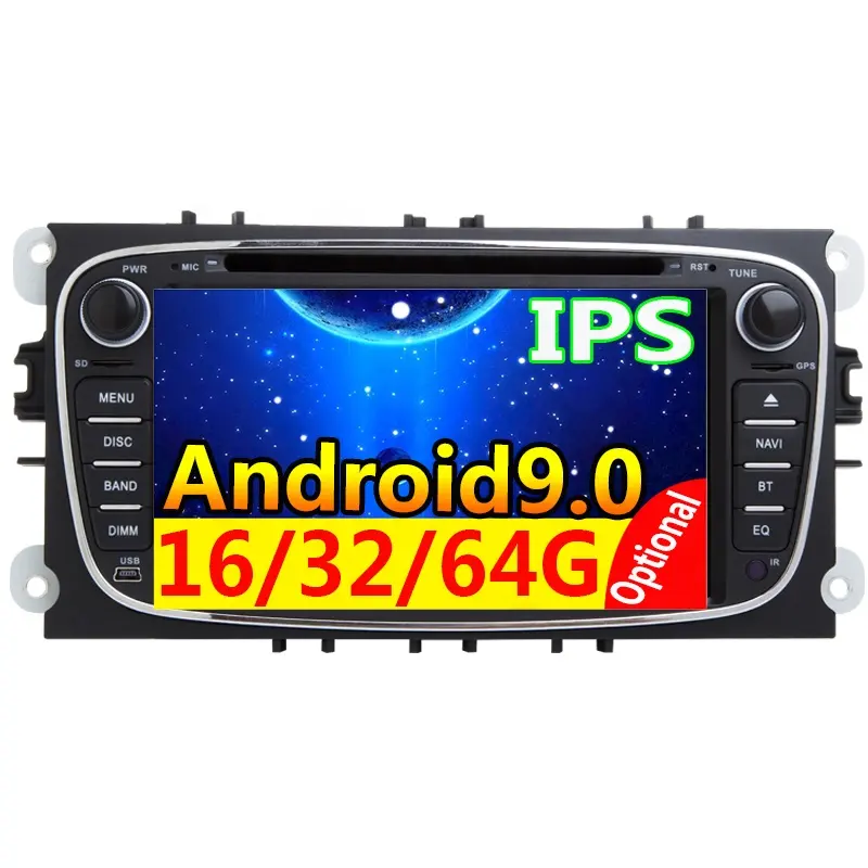 8 Core DSP 4G 64GB 2 din Android Autoradio Multimedia für Ford Focus 2 3 mk2 Mondeo 4 Kuga Fiesta Transit Connect S-MAXC-MAX