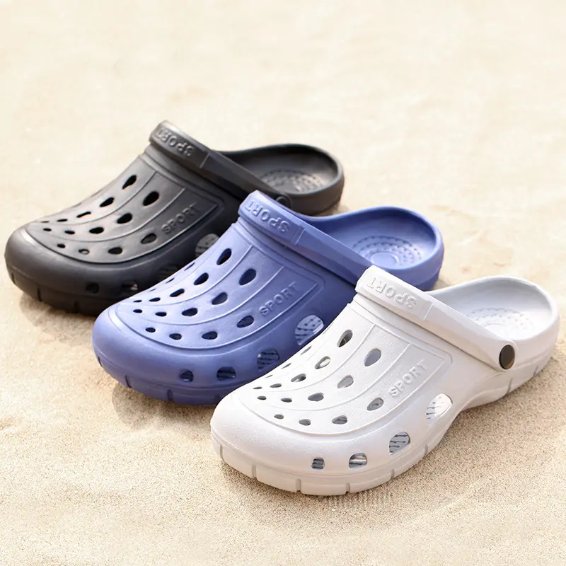 नई छेद जूते पुरुषों की फैशन गैर पर्ची सैंडल मोटी-soled सांस ईवा समुद्र तट जूते युगल सैंडल और चप्पल