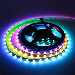 インテリジェントアドレス指定可能WS2812BスマートLEDストリップライトSMD505060 leds/m RGBICLEDストリップライト - Product Image 1