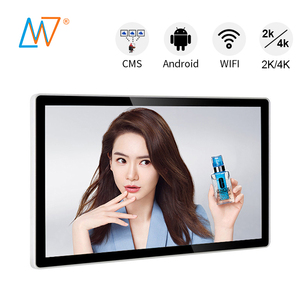 Rete android wifi slim montaggio a parete 4k monitor pubblicitario digital signage display 32 pollici - Product Image 1