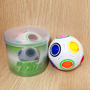 クリエイティブスフェリックデザイン減圧サッカーレインボーボールマジックキューブパズルフィジェットサッカーストレスボール - Product Image 6