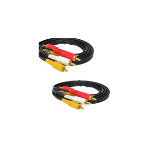OEM <span class=keywords><strong>3</strong></span> <span class=keywords><strong>RCA</strong></span>公对公电缆AV音频视频复合优质DFC RG59立体声电缆，用于家庭影院DSS接收器<span class=keywords><strong>S</strong></span>-<span class=keywords><strong>Video</strong></span> VCR 5FT