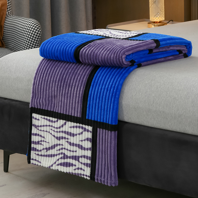 Grilles carrées bleues et violettes