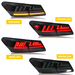 מנורת זנב אור מלא עבור lexus <span class=keywords><strong>es350</strong></span> 2007 2012 Gen 5 xv40 דינמי Turn אות בלם dl הפוך canbus