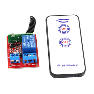 1つのチャネル12V RFワイヤレスリレーモジュールリモートコントロールセルフロックリモコン付き - Product Image 1
