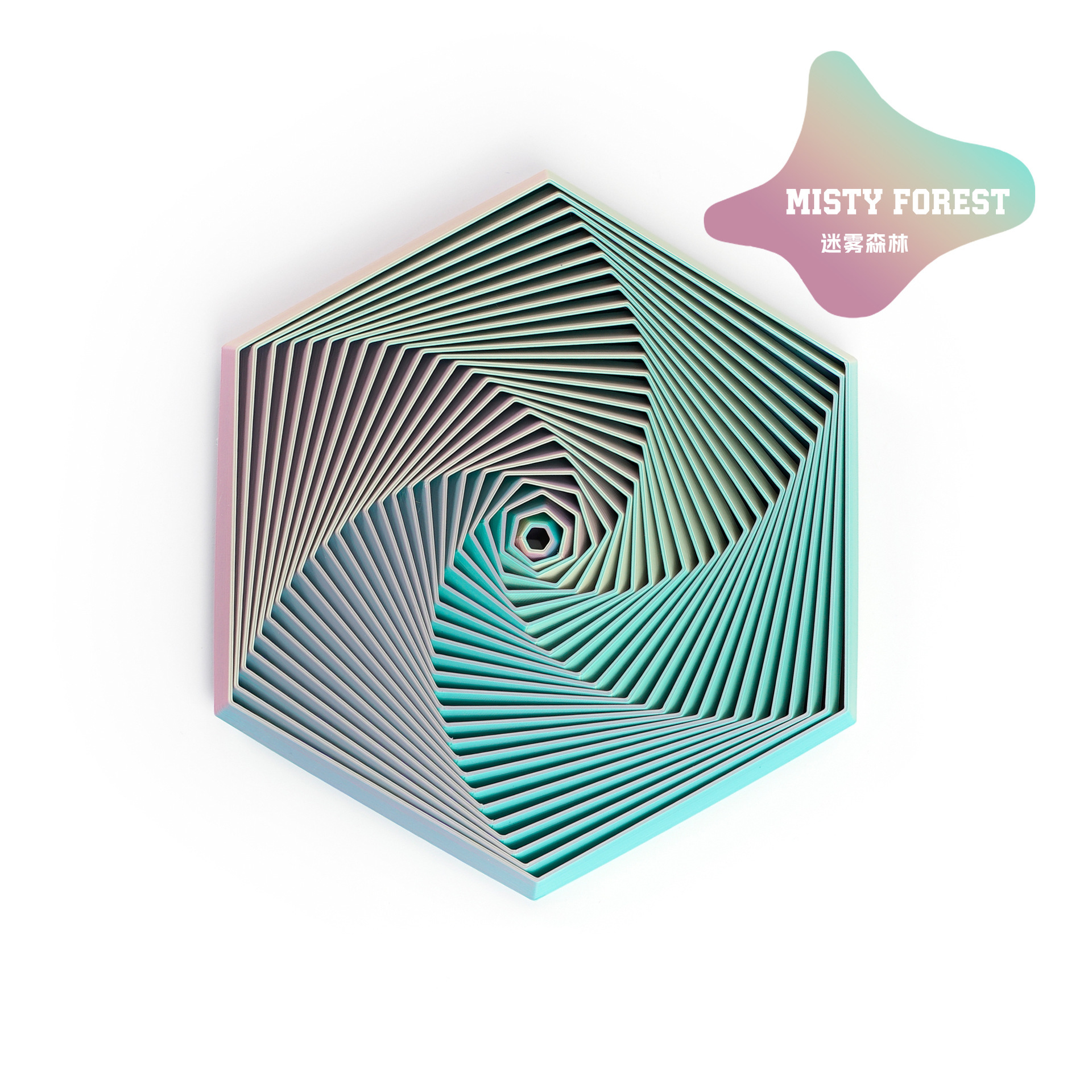 Decompression disk large-misty forest