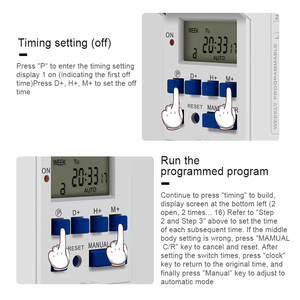 Niedriger Preis Digital 15A 12V 24V 110V 220V LCD Wöchentlich programmier barer digitaler Timer-Schalter - Product Image 5