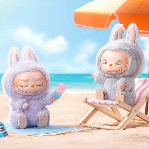 Original Real Labubu Vinyl Blind Box Doll Plush Toy with Animation <strong>Derivatives</strong> Mystery Monsters with Seat Animation - Product Image 2