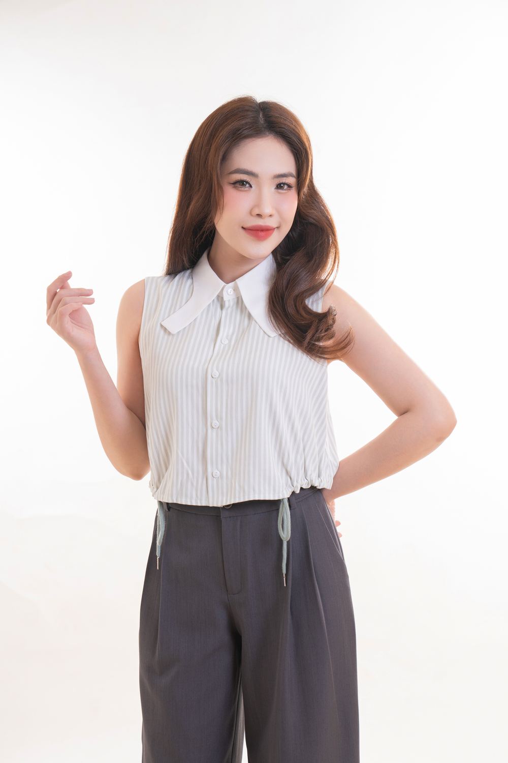เสื้อลายทางสีฟ้า