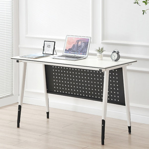 Muebles de oficina para el hogar, escritorio con marco blanco, estación de trabajo para ordenador, escritorio de oficina, mesa de comedor, fácil montaje, escritorio moderno para ordenador de juegos - Product Image 3