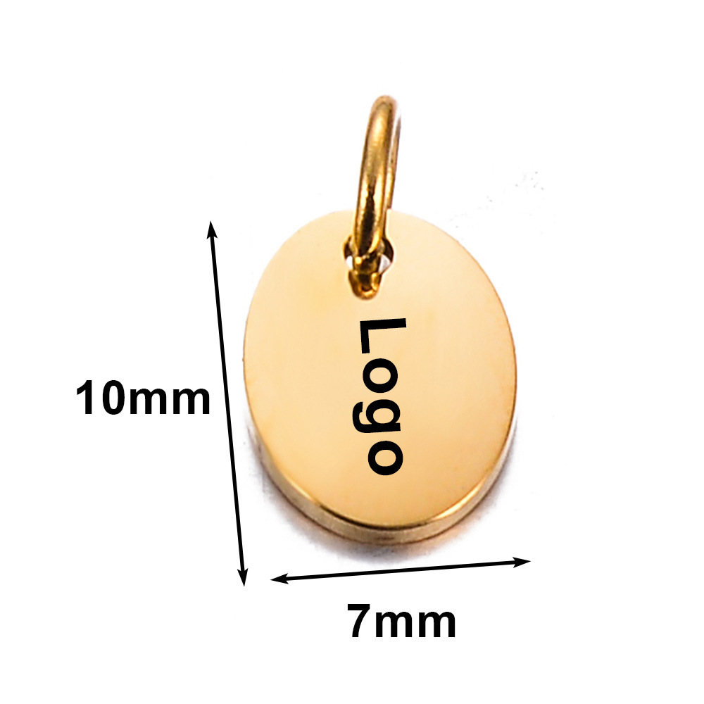 10x7mm ellipse Gold