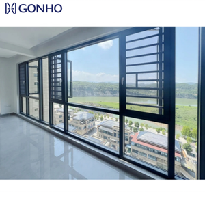 GONHO Heat Sound UV Protection Insulation Aluminum <strong>Frame</strong> <strong>Sash</strong> Casement System Window for Houses Seal the Balcony - Product Image 1