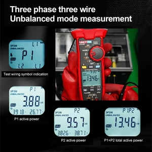 UNI-T UT219P Harmonic Power Clamp Meter <strong>3</strong> Phase Professional Active Apparent Reactive Power <strong>Factor</strong> Meter Pliers Multimeter - Product Image 3