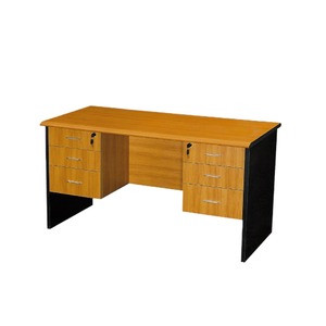 Muebles de oficina para el hogar, escritorio de computadora ejecutivo en forma de L MDF, mesa de computadora de escritorio grande con cajones - Product Image 3
