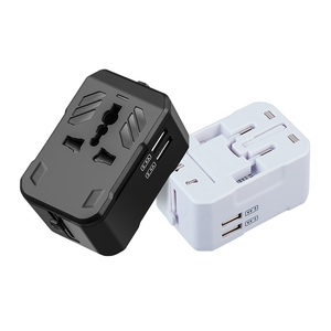 Universal Power Adapter Converter International Travel Wall Charger com <span class=keywords><strong>USB</strong></span>-A para Wall Plug Entrada nos EUA UE UK Índia Outlets