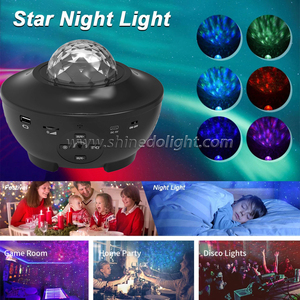 Akıllı yıldız LED gece yıldızlı projektör ışık, lazer gökyüzü projektör BT müzik hoparlörü Galaxy yıldız projektör uzaktan kumanda - Product Image 2