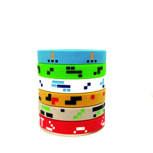 Promoção Silicone Wristband em Miner Guerra Tema para Sports & Partes Customizável Minecrafts Pulseira - Product Image 6